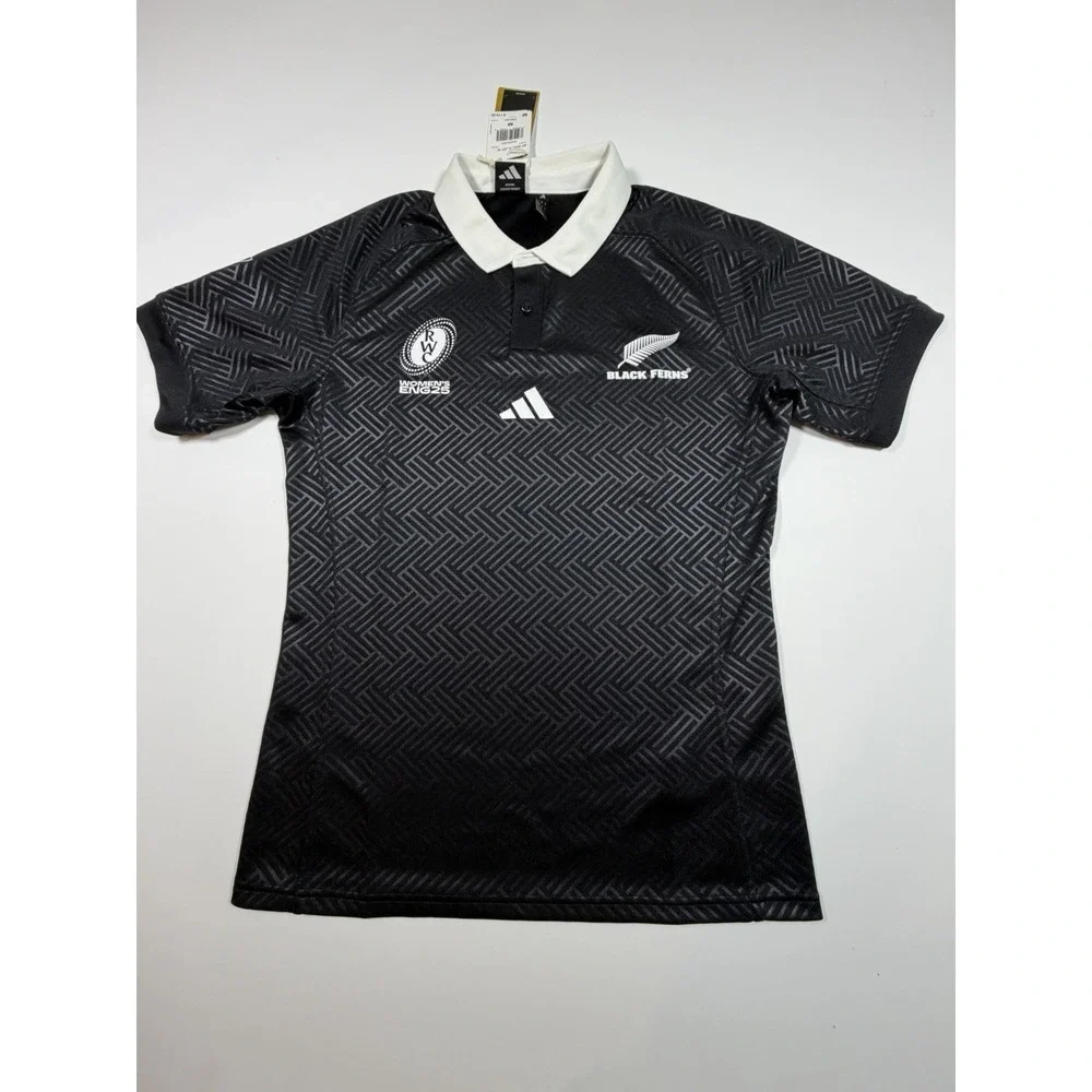 Adidas New Zealand Rugby Union Men's Size Medium Black Jersey JM6968
